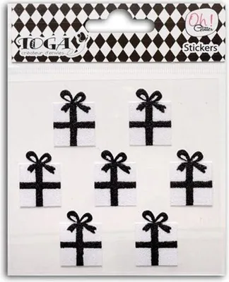 Immagine prodotto di Regali adesivi - bianco e nero