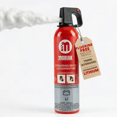 Feuerlöscher 750 ml für Lithium-Akkus, PFAS-frei, Hydrogel