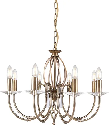 Zdjęcie produktu dla Żyrandol Aegean postarzany mosiądz 8xE14x60W metal wym:181x65x65cm IP20 Elstead