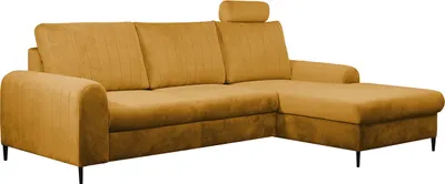 Produktbild von MIRJAN24 Ecksofa Simori, Stilvoll Eckcouch mit Bettkasten und Schlaffunktion (Farbe: Velluto 08, Seite: Rechts)