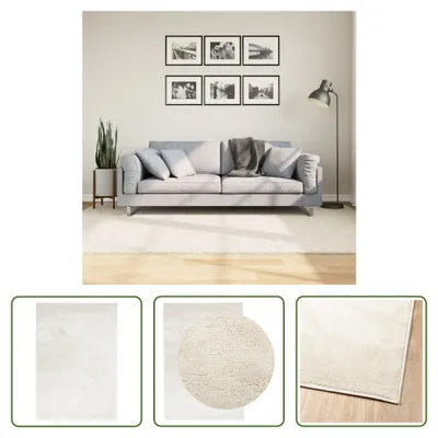 Produktbild von The Living Store Teppich OVIEDO Kurzflor Beige 160x230 cm