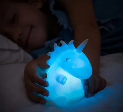 Produktbild von GKA lustige RGB LED Lampe Einhorn süßes LED Nachtlicht mit Farbwechsel für Kinder Einschlaflicht