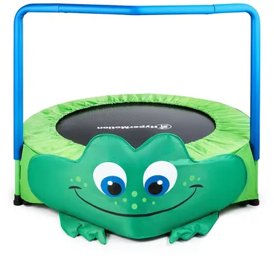 Obrázek produktu pro Žabka – mini trampolína pro děti – s rukojetí – 50 kg max – 91 cm – pro vnitřní i zahradní použití