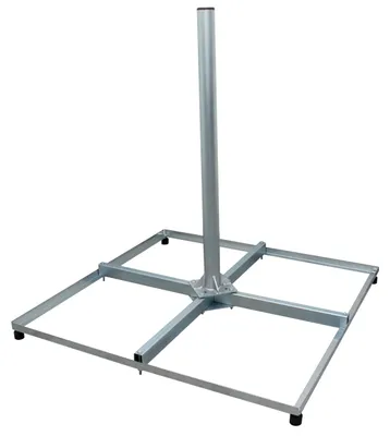 Produktbild von PremiumX Balkonständer PROFI 4x 50x50cm Stahl 1m Mast 60mm Flachdachständer
