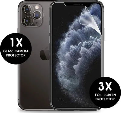 Produktbild von imoshion Displayschutzfolie 3er-Pack + Kameraschutz aus Glas iPhone 11 Pro