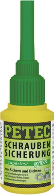 Produktbild von Petec Schraubensicherung superfest grün Schraubenkleber Flasche 10g