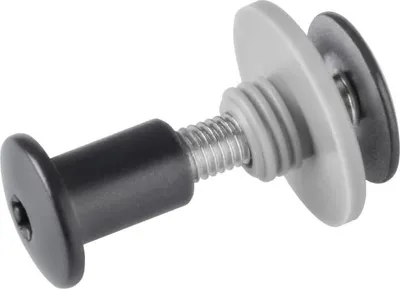 Produktbild von 10, M5 x 25mm (Anthrazit RAL7016 mit Gewindehülse) Balkonschraube mit Gewindehülse, Gewindehülse, Balkonschrauben, Balkonschraube, Edelstahl Schraube, Edelstahl Schrauben, Balkonzierschrauben, Lackierte Schrauben, Schrauben, Schraube