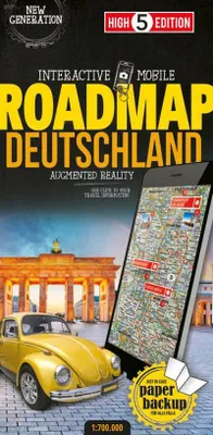 Immagine prodotto di Mappa stradale della Germania, scala 1:700.000