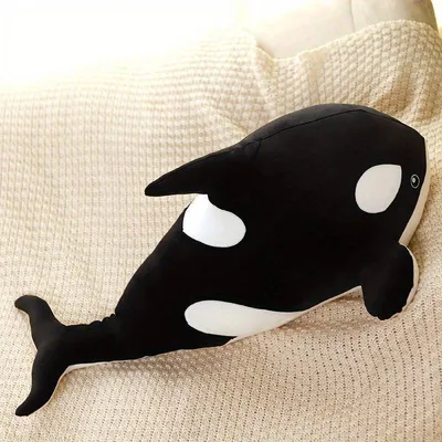 Produktbild von Schwarzer Wal Kuscheltier - 30 cm Plüschtier Tigerwal Stofftier