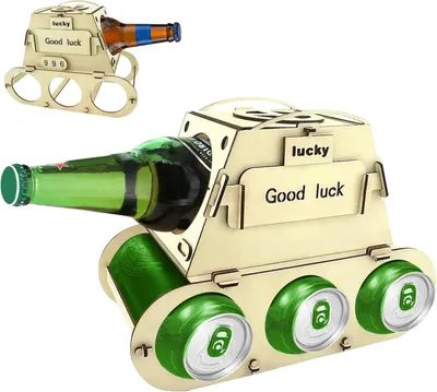 Produktbild von Flaschenhalter 14,5 x 26,5 cm, Holz, Weinflasche und Bierflasche, Tischdekoration