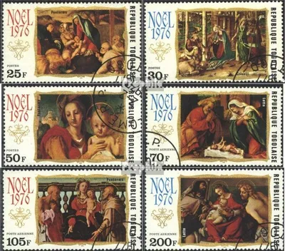 Produktbild von Briefmarken Togo 1976 Mi 1194A-1199A (kompl.Ausg.) gestempelt Weihnachten 1976
