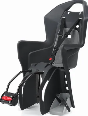 Produktbild von POLISPORT Koolah FF Hinterer Kinderfahrradsitz Rahmenbefestigung - Dark Grey/Silver