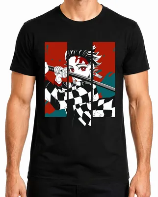Productafbeelding van Demon Slayer, Zwaard (Katana), Karakterontwerp, Anime, Manga, Cadeau, Heren T-shirt, Zwart, Maat M