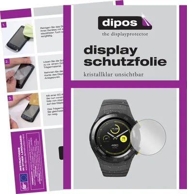 Produktbild von 6x Schutzfolie für Huawei Watch 2 klar Displayschutzfolie Folie Display Schutz dipos