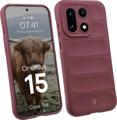Produktbild von Robuste Handyhülle für OnePlus 15, Bizon Case Tur, Burgunderrot
