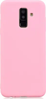 Produktbild von für Samsung A6 plus 2018 Schöne Candy Color Matte TPU Anti-Scratch rutschfeste Schutzhülle Zurück Case dark pink