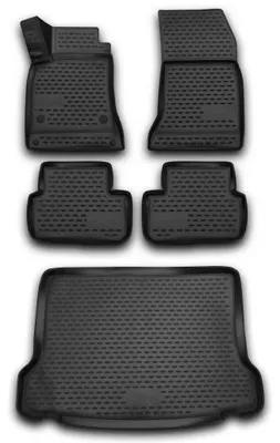 Produktbild von Gummi Kofferraumwanne + Fußmatten Set für Mercedes GLA-Klasse, Bj. 2015-