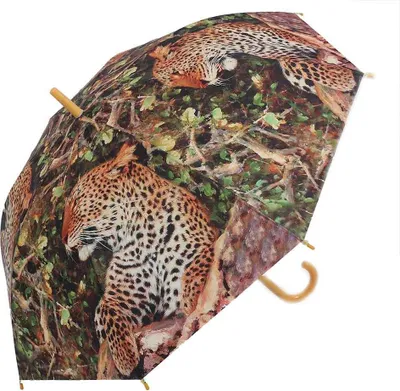 Produktbild von Regenschirm Leopard, Stockschirm Schirm Tiere Schirme Automatikschirm