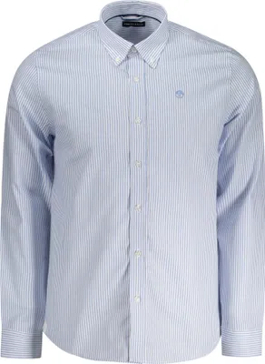 Produktbild von Gestreiftes Langarmhemd mit Button-Down-Kragen und Logo : Größe - S Größe: S