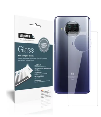 Produktbild von 2x Schutzfolie für Xiaomi Mi 10T Lite Rückseite - Anti-Shock 9H Folie dipos Glass Kunststoffglas