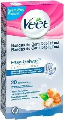Produktbild von Veet Bandas De Cera Depilatorias Corporales Pure Piel Sensible 20