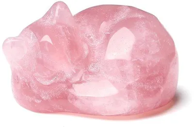 Produktbild von Gelben Rosenquarz Steinkatze Geschenk für Frauen Rosenquarz Katze Kawaii Katze Geschenk für Katzenliebhaber Glücks Katze