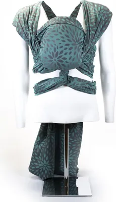 Produktbild von KAAMI | Tragetuch aus Baumwolle | Gr. 6 | 470cm | Flora Celadon
