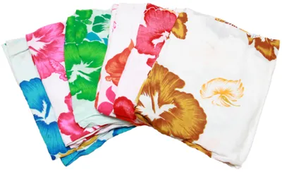 Immagine prodotto di Sarong a fiori, pareo, sciarpa in vita, gonna a portafoglio, telo da spiaggia di diversi colori, colore:giallo