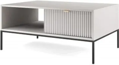 Produktbild von Couchtisch CORTADO L-104 mit Schublade Grau matt