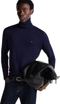 Produktbild von Tommy Hilfiger Rollkragenpullover dunkelblau Baumwolle
