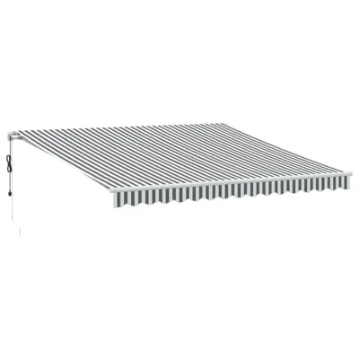 Produktbild von vidaXL Markise Automatisch Anthrazit & Weiß 400x350 cm