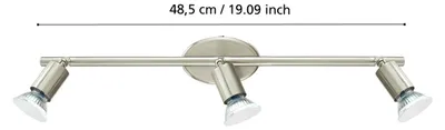 Obrázok produktu pre EGLO BUZZ-LED, 3 žiaroviek, GU10, 3000 K, IP20, Kovová
