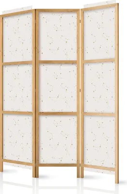 Obrázek produktu pro Paraván jednostranný Pozadí a vzory 135x172 cm 3dílný bílý