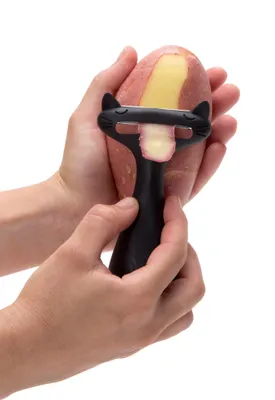 Image de Peleg catpeeler Éplucheur de légumes, plastique, noir