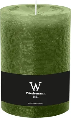 Produktbild von Wiedemann Marble Rustik Kerzen, Stumpenkerzen,  Olive 140 x Ø 98 mm