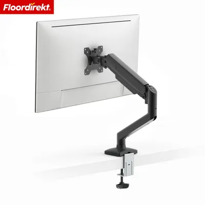 Immagine prodotto di Braccio per monitor a gas con morsetto da tavolo, supporto per monitor da 15-32 pollici, standard VESA, nero, a un braccio per un singolo monitor