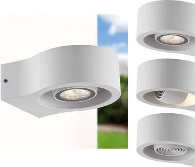 Produktbild von LED Design-Wandleuchte Wandlampe weiß 3 x 2W 218lm 3000K Warmweiß Indoor/Outdoor