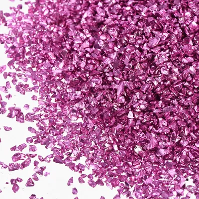 Glasbruchstücke für Kunstharz, 2-4 mm, rosa, 150 g