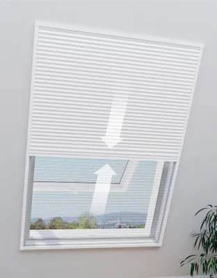 Produktbild von Livarno Home Faltplisee Dachfenster Insektenschutz Sonnenschutz 2in1 ohne Bohren