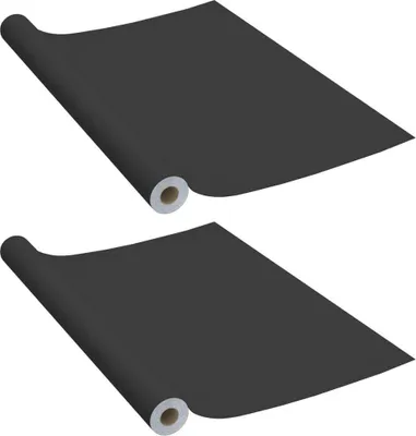 Produktbild von vidaXL Möbelfolien Selbstklebend 2 Stk. Schwarz 500x90 cm PVC