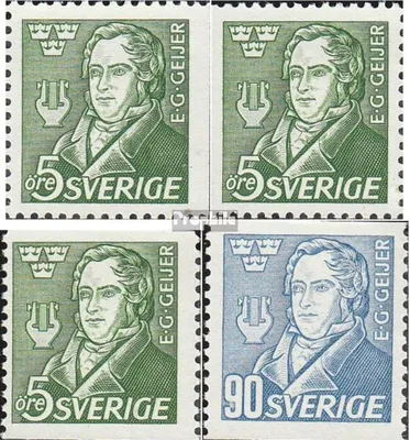 Produktbild von Briefmarken Schweden 1947 Mi 327A,Dl,Dr-328A (kompl.Ausg.) postfrisch Geijers
