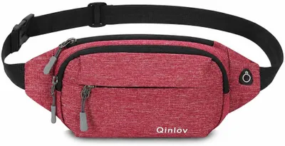 Imagen del producto de Riñonera impermeable, con cinturón ajustable, ideal para deportes y senderismo, 1 unidad