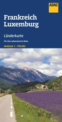 Produktbild von ADAC Länderkarte Frankreich, Luxemburg 1:700.000