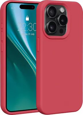 Zdjęcie produktu dla Etteri silikonowe etui na iPhone 15 Pro 6.1 malinowe etui na telefon komórkowy