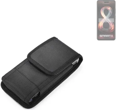 Produktbild von Holster Gürteltasche kompatibel mit Infinix Smart 8 Holster Gürtel Tasche wasserabweisend Handy Hülle Schutz Hülle Outdoor schwarz K-S-Trade