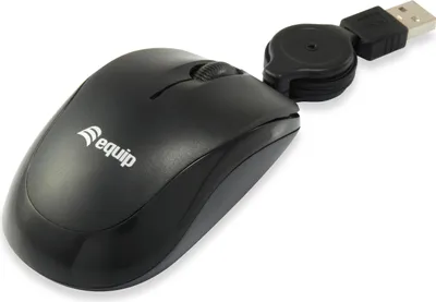 Zdjęcie produktu dla Equip 245103, Oburęczny, Optyczny, USB Typu-A, 1000 DPI, Czarny