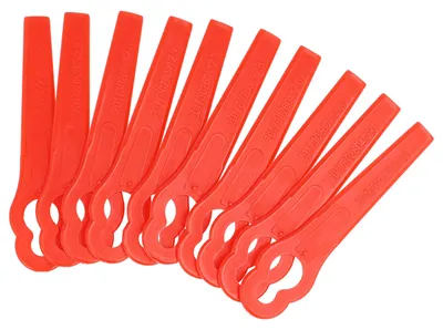 Produktbild von vhbw 10x Ersatz-Messer Ersatz für McCulloch NLO03, 0577616330 für Rasentrimmer - Ersatzklinge Rot, Kunststoff