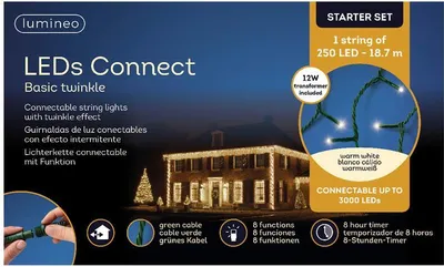 Zdjęcie produktu dla Lumineo LED łączy podstawowe oświetlenie startowe 18m