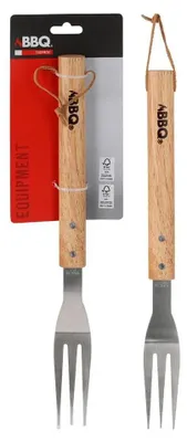 Obrázok produktu pre Vidlička na grilovanie 38 cm, dlhá nerezová vidlička na grilovanie – BBQ