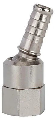 Produktbild von Riegler Schlauchtülle, Messing vernickelt, drehbar, G 1/4 IG LW 10